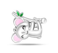 Charm de cuentas de koala, accesorio de pulsera con dijes de plata esterlina 925, collar de pulsera Pandora compatible con, regalo para mujeres