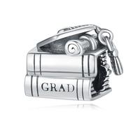 Charm de cuentas para la temporada de graduación, accesorio de pulsera con dijes de plata esterlina 925, compatible con con Pandora Bracelet Neckalce