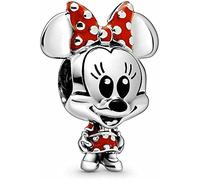 Charm de Disney Minnie Mouse en plata Sterling 925 compatible con colgantes Pandora y muchas otras pulseras del Reino Unido, Metal
