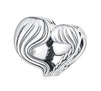 Charm de plata esterlina para madre e hija para brazaletes de Pandora-Regalo del Día de la Madre para mamá
