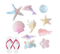 Charm Decorativo de Sandalias 10 Piezas Decoración Temática Marina Linda