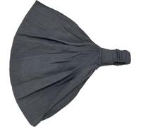 CHARM Diademas de Moda para Hombre y Mujer, Bandana de Algodón Elástica Yoga, Pañuelo Cabeza Boho para el Pelo Gris Oscuro L