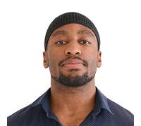 CHARM Gorro Hombre Sombrero Crochet - Beanie De Seda Gorras Verano Estilo Kufi Unisex Hecho A Mano En Japón Gris Oscuro XL