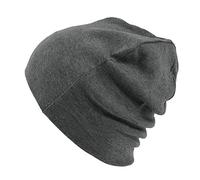 CHARM Gorro para Hombre & Mujer Hecho En Japón de Algodon Organico Gorros De Punto Sombrero Invierno Verano Gris Oscuro S