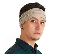 CHARM Hombre Cinta De Correr & Bandana, Beige M