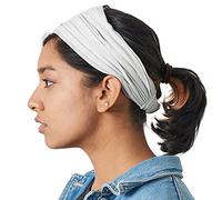 CHARM Hombre Cinta De Correr & Bandana, Gris Claro L