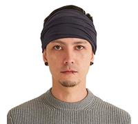CHARM Hombre Cinta De Correr & Bandana, Gris Oscuro L