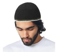 CHARM Hombres Cráneo Gorra Gorros Beanie Mano De Punto Elástico Japonés Negro