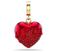 Charm Idyllia, Talla redonda, Corazón, Rojo, Baño tono oro OS