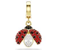 Charm Idyllia, Tallas mixtas, Mariquita, Rojo, Acabado en oro de 18 quilates OS