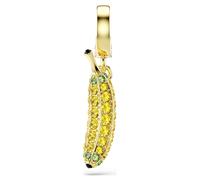 Charm Minions Banana, Pavé, Amarillo, Baño tono oro OS
