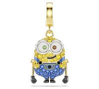 Charm Minions Bob, Pavé, Multicolor, Acabado en oro de 18 quilates OS