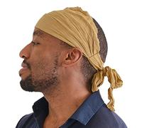 CHARM Mujer Cabeza Bufanda Turbante Envolver Festival Retro Cabello Accesorio Caramelo