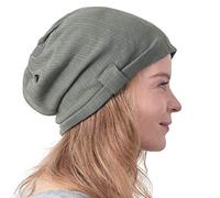 CHARM Mujer Gorro Beanie de 100% Algodón - Sombrero Mujer para Gorros Oncologicos Quimioterapia Verano Invierno Caqui