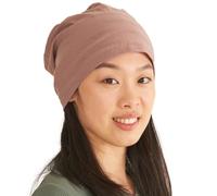 CHARM Mujer Hombre Gorro de Verano Ligeras - Sombrero Slouchy Beanie de 100% Algodón Oncologico Elastico Rosa L