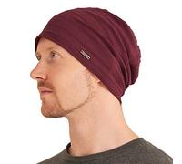 CHARM Mujer Hombre Gorro de Verano Ligeras - Sombrero Slouchy Beanie de 100% Algodón Oncologico Elastico Color Vino M