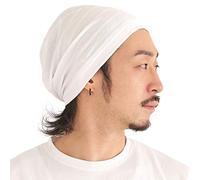 CHARM Mujer Hombre Gorro de Verano Ligeras - Sombrero Slouchy Beanie de 100% Algodón Oncologico Elastico Blanco M