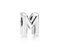 Pandora Charm Del Alfabeto Letra M en Plata de Ley