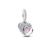 Charm Pandora ME 794456C01 doble colgante corazón
