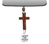Charm para Espejo retrovisor - Accesorio Cristiano para automóvil basado en la fe, bíblico Espiritual para Tablero o Colgante Interior | Elegante decoración de Recuerdo de símbolo religioso con