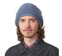 CHARM Sombrero De Ganchillo Slouchy De Gran Tamaño para Mujer, Sombrero De Hombre 100% Algodón, Rasta Tam Gorro Invierno para Mechones De Pelo Azul