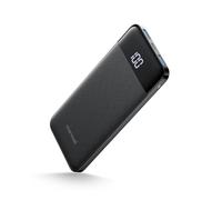 Charmast - Batería Externa (10400 mAh, 5 V/3 A, USB C, con Pantalla LED, batería portátil Ultrafina, para iPhone Samsung Huawei Xiaomi), Color Negro