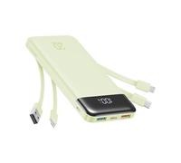 Charmast Batería Externa de 20000 mAh con 4 Cables Integrados, Cargador portátil de Carga rápida de 22.5 W para iPhone, Android, iPad, no se Necesitan Cables adicionales para Viajes, Trabajo