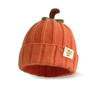 CharmBurst Baby Gorro Diseño de Calabaza Naranja, Gorra de Invierno Suave para Niños y Niñas, Gorro Infantil Halloween, Calidez Invernal Regalo para Bebés