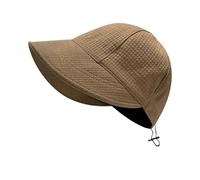 CharmBurst Sombrero de Sol Plegable con Protección UV 50, Sombrero de Paja de ala Ancha para Verano, Gorra Ligera de Verano, para Playa y Actividades al Aire Libre, Protección Solar (Marrón Café)