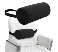 CharmBurst Soporte Lordótico para Automóvil y Silla, Cocina Lumbar Apoyo de Espalda Corto, Cocina Ortopédica de Lordosis con Forro y Cinturón, Bloque de Discos Lumbar 28x