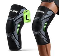 CharmChic Rodilleras Menisco y Ligamento, Rodilleras Gym, Rodilleras Transpirable Antideslizante Correr Entrenar, Rodillera Deportiva Para Mujeres y Hombres, Correr, Entrenamiento, Baloncesto (L)