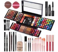 CHARMCODE - Kit de maquillaje profesional grande para adolescentes, niñas y mujeres, kit completo, estuche de belleza con juego de cosméticos para principiantes