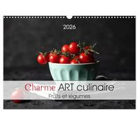 Charme ART culinaire (Calendrier mural 2026 DIN A3 vertical), CALVENDO calendrier mensuel: L'art dans votre cuisine, fruis et légumes - authentique et rustique.