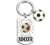 CHarmeFleur Regalos de fútbol para chicas su llavero de fútbol para amantes del fútbol regalos de equipo de fútbol para amantes del fútbol jugadores amigos hermana regalo para adolescentes cosas de