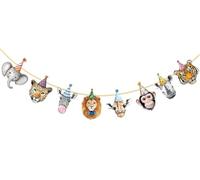 CHarmeFleur Safari Animales Banner Selva Zoo Tema Fiesta de Cumpleaños Accesorios Niños Motivo Selva Decoraciones Bosque Safari Animal Banner para Niños Niñas Bebé
