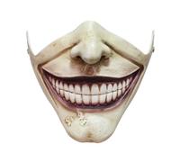 Charmgle Máscara de fiesta de Halloween, teléfono oscuro, máscara de simulación de alma, cosplay, disfraz divertido para adultos, colección para decoración del hogar, Cara de los dientes, M