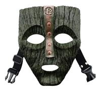 Charmgle Máscara de resina Loki de lujo de Jim Carrey The Mask para Halloween, disfraz de máscaras, disfraz de película, decoración del hogar, colección para adultos, color verde oscuro