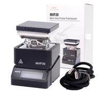 Charmgle MHP30 Mini Placa Calefactora Precalentador Eléctrico Estación de Soldadura Placa Calefactora de Laboratorio 30X30 mm Área de Calentamiento (sin Fuente de Alimentación)