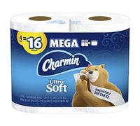 Charmin Tejido de baño ultra suave, 4 unidades (paquete de 1), color blanco