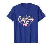 Charming AF: Argot Brillante para Mujeres seguras Camiseta, Hombre, Azul Real, XXL