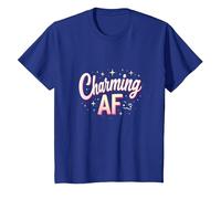 Charming AF: Argot Brillante para Mujeres seguras Camiseta, Niños, Azul Real, 2 años