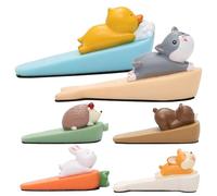 Charming Animal Door Wedge - Decorative Stopper for Home Entry Safety | PVC Material with Cartoon Style, Door Stop for Apartment, House, Office, Bedroom, Entryway, Stylish Indoor