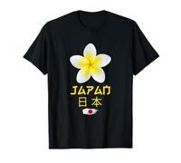 Charming Beauty of Japan Tropical Flower Frangipani Graphic Camiseta