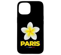 Charming Beauty of Paris France Tropical Flower Frangipani Carcasa para iPhone 15