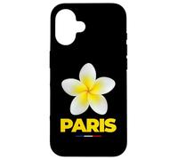 Charming Beauty of Paris France Tropical Flower Frangipani Carcasa para iPhone 16