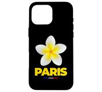 Charming Beauty of Paris France Tropical Flower Frangipani Carcasa para iPhone 16 Pro MAX