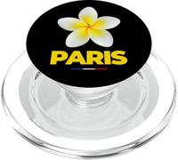 Charming Beauty of Paris France Tropical Flower Frangipani PopSockets PopGrip para MagSafe