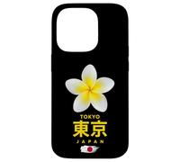 Charming Beauty of Tokyo Japan Tropical Flower Frangipani Carcasa para iPhone 14 Pro