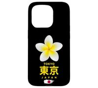 Charming Beauty of Tokyo Japan Tropical Flower Frangipani Carcasa para iPhone 15 Pro