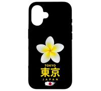 Charming Beauty of Tokyo Japan Tropical Flower Frangipani Carcasa para iPhone 16
